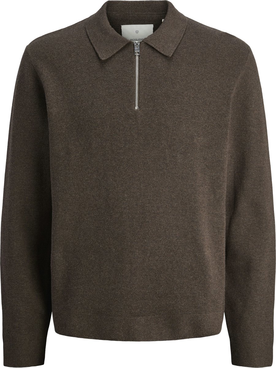 JACK&JONES - JPRBLAMILANO STITCH KNIT ZIP POLO SN - Heren - Polo's