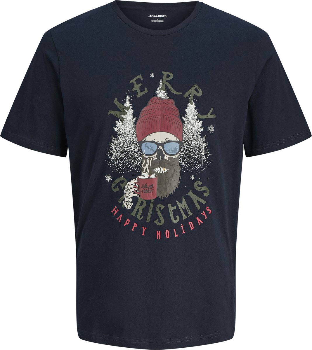 JACK&JONES - JJNOEL XMAS TEE SS CREW NECK JNR - Jongens - T-shirts