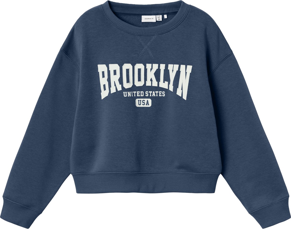 Kids trui NIKNAKS Dark Denim Relaxed Fit