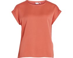Vila T-shirt Viellette S/s Satin Top - Noos 14059563 Dubarry Dames Maat - 38