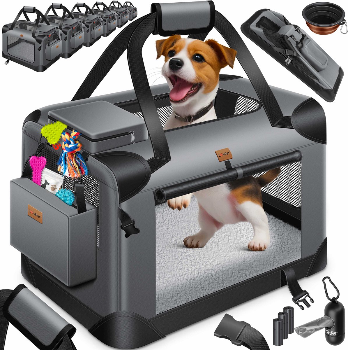 LOVPET® ReisBench Hondenbench Hondenbox Honden Transportbox Opvouwbaar Incl Transportzak Hondenbak Transportbox Voor Huisdieren Honden En 14 LOVPET® ReisBench Hondenbench Hondenbox Honden Transportbox Opvouwbaar Incl Transportzak Hondenbak Transportbox Voor Huisdieren Honden En 14