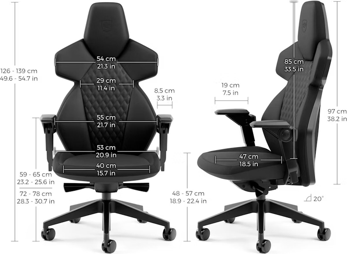 Noblechairs Dawn gamestoel zwart – foto 6