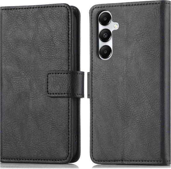imoshion Hoesje - Geschikt voor Samsung Galaxy S25 Plus - Luxe Bookcase - Zwart