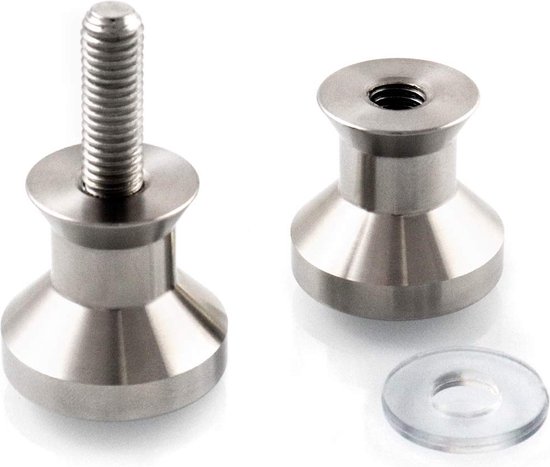 Goodivery ® Bouton de porte double élégant et fonctionnel pour Portes en Verres de salle de bain