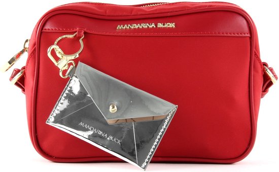 MANDARINA DUCK Sac de soirée Sac à épaule bandoulière Bijou Mini Crossover Scooter Rouge