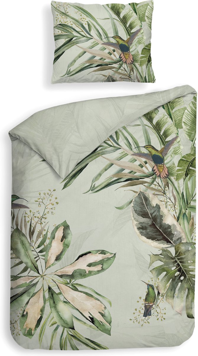 Heckettlane Ciungla Dekbedovertrek - Eenpersoons - 140x200/220 cm - Green