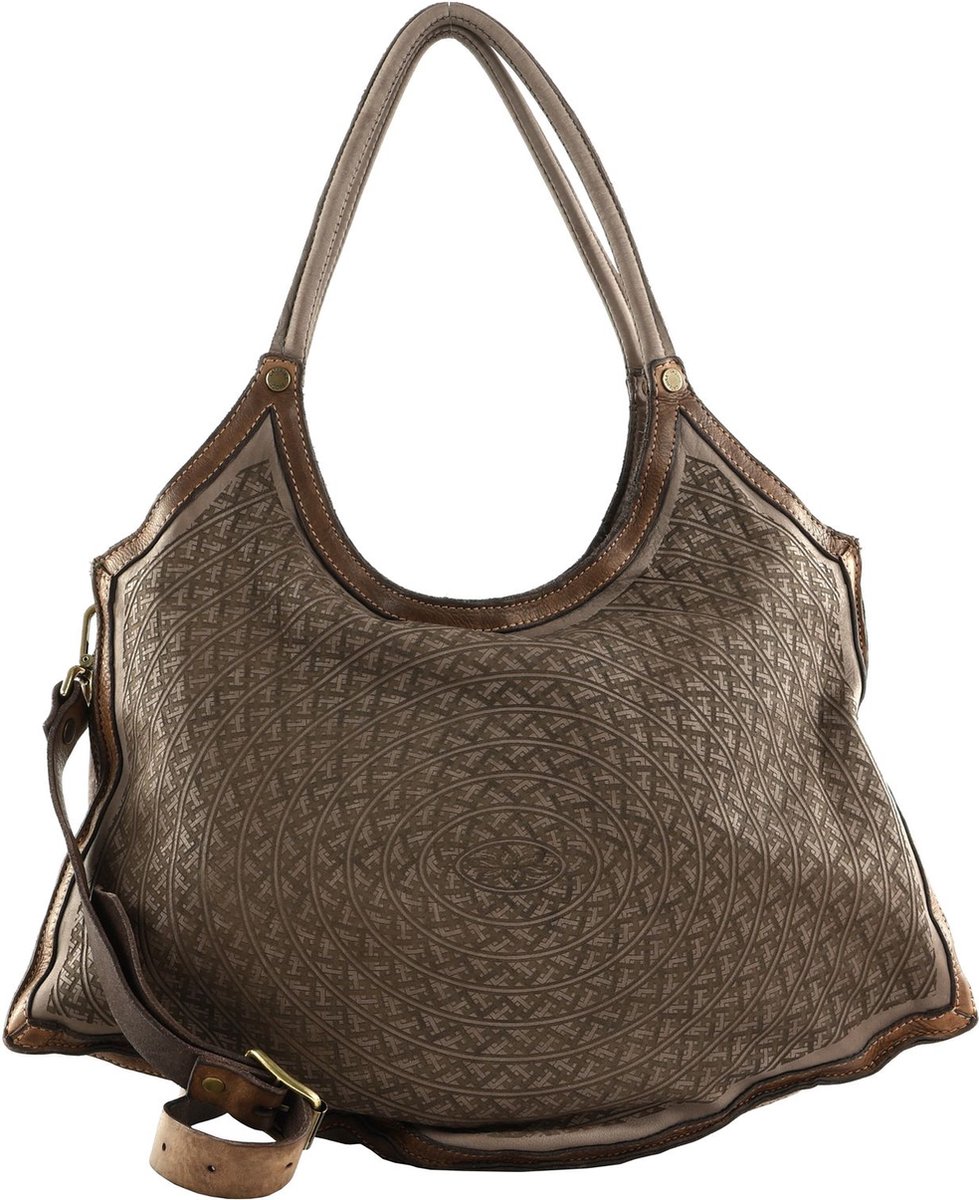 CATERINA LUCCHI Schoudertas Agata Shopping Bag Mauve Taupe