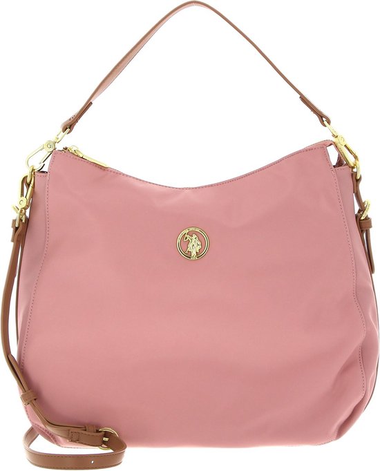 U.S. POLO ASSN. Sac à épaule Houston Hobo Bag Rose / Tan Saumon