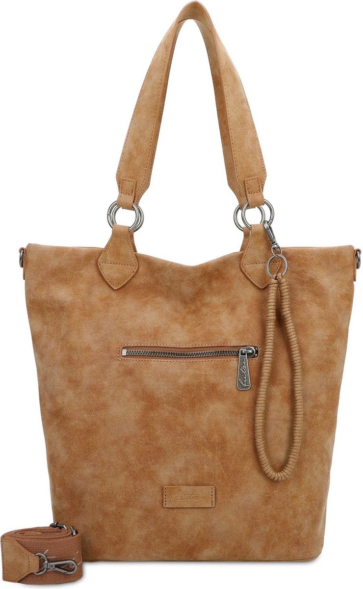 Fritzi aus Preußen Schoudertas Rub Iggi03 Shopper Cracker Lichtbruin