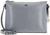 DKNY Cuir Sac à épaule bandoulière Sac à main Bryant Park Tz Crossbody Bag Grey Melange Gris clair