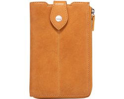 Maître Leren Schoudertas Telefoontasje Lemberg Margarete Phonecase Darkyellow Donkergeel