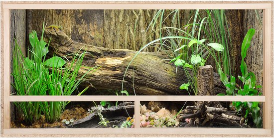 REPITERRA® Terrarium reptielen amfibieën zijventilatie 120x60x60 cm