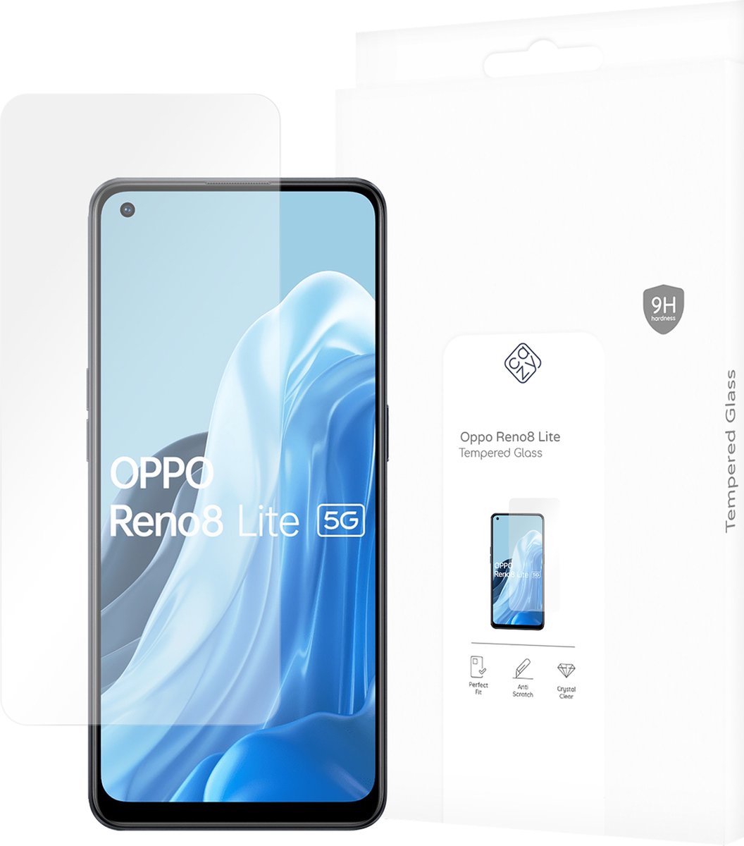 Cazy screenprotector geschikt voor OPPO Reno8 Lite - Screenprotector Gehard Glas