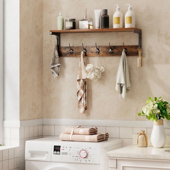 AKKE MIDI wandkapstok met haken ruimtebesparende kledinghanger voor muur in verschillende kleuren en maten voor hal en slaapkamer