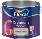 Bol.com Flexa - Creations Muurverf Extra Mat - Blossom Powder - Creations - Mengverf - 2.5 L aanbieding