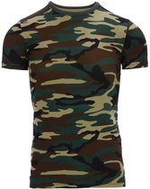101 INC - Kids t-shirt camo (kleur: Woodland / maat: 110-116)