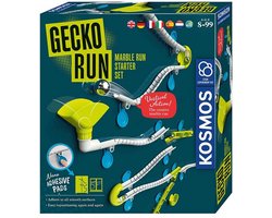 Kosmos Gecko Run – Knikkerbaan - Starter Set - Marble Run - Verticale knikkerbaan met kleefpads voor gladde oppervlakken