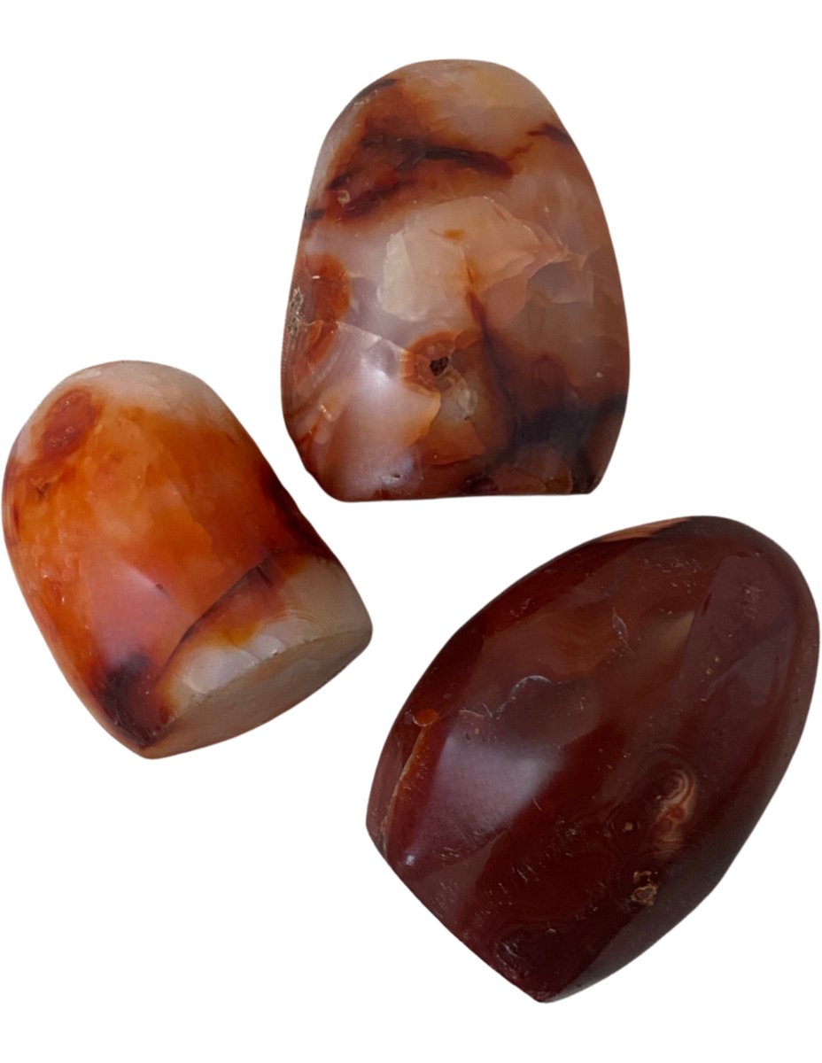Ruben Robijn Carneool sculptuur 150-200 gram (Madagaskar) Oranje