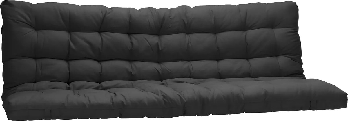 Vente-unique Futon 135x 190cm speciaal voor slaapbank dikte 10cm - Zwart - MODULO L 190 cm