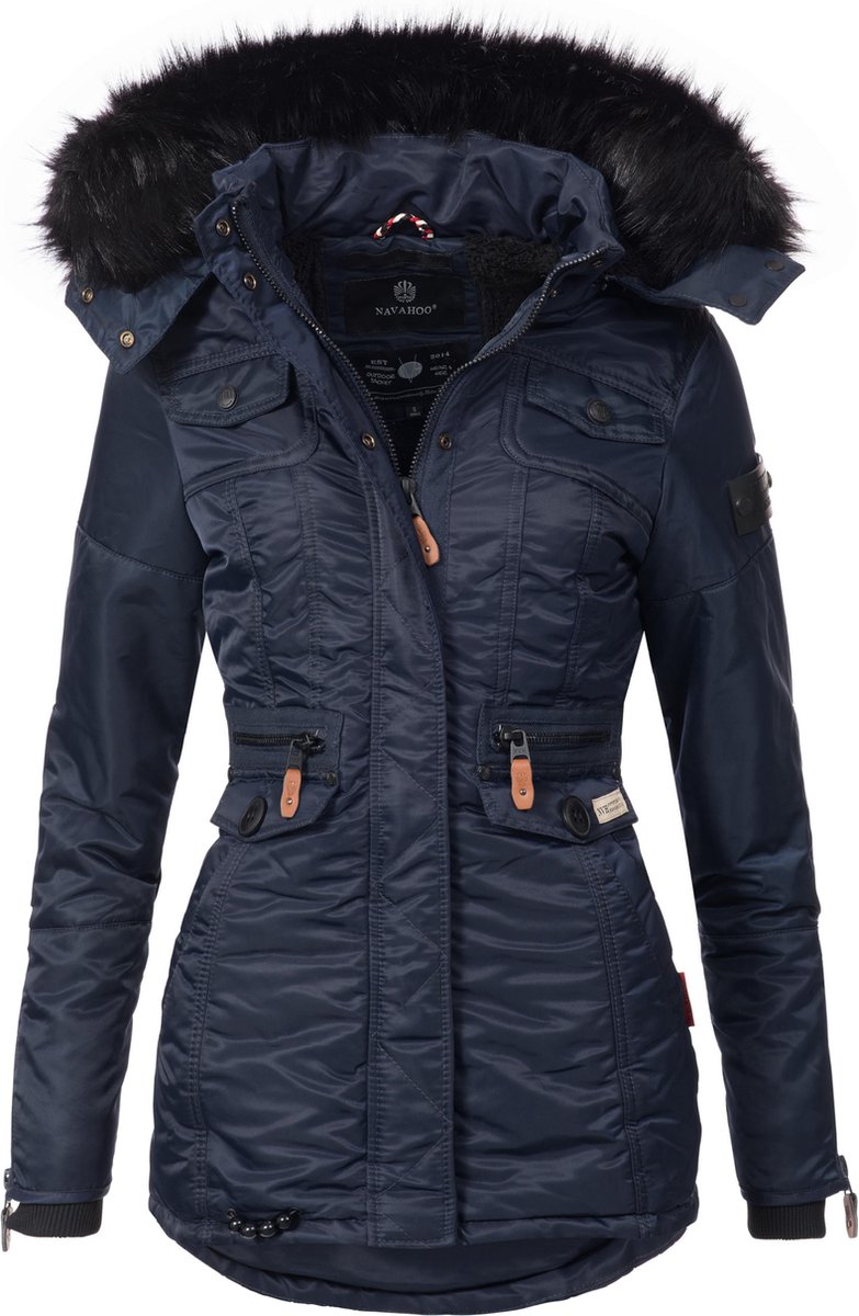 Navahoo Damen Winter Stepp Jacke warme Winterjacke Teddyfell gefüttert B355 Navahoo Damen Winter Stepp Jacke warme Winterjacke Teddyfell gefüttert B355