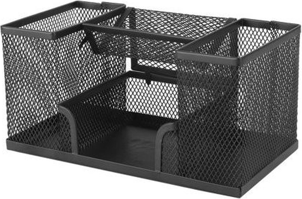 Multifunctionele bureau-organizer, metalen gaas pennenhouder voor op het bureau [type