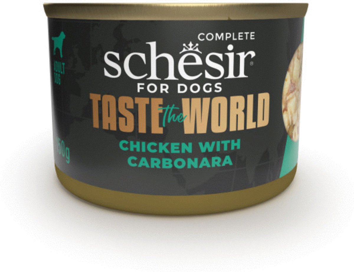 Schesir Taste Of Te World Carbonara - Hondenvoer - Kip 150 g