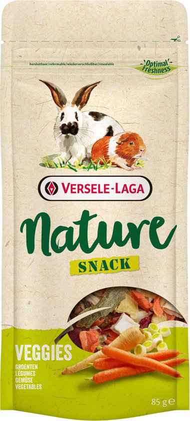 Foto: Versele laga nature snack veggies knaagdiersnack groente 85 g