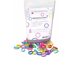 Waldhausen Elastiekjes Zak - Paardenverzorging - Ø15x3 mm 30 g Multi-Color