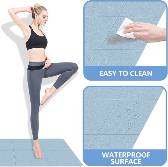 Opvouwbare Reisyogamat - Antislip 183 x 61 cm, Ideaal voor Fitness en Pilates — afbeelding 5