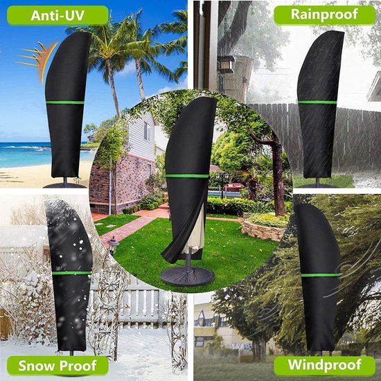 Auvent de rechange pour parasol de terrasse de 2 m, sans support