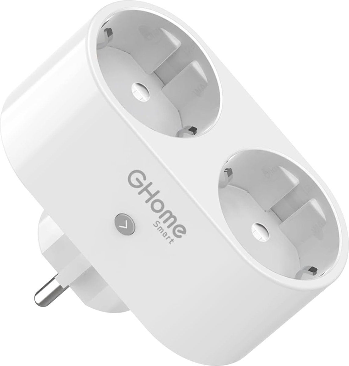 Slimme Wifi Stekker met Energiemonitor en Spraakbesturing - 2-in-1 Smart Plug voor Thuis, Compatibel met Alexa en Google Home