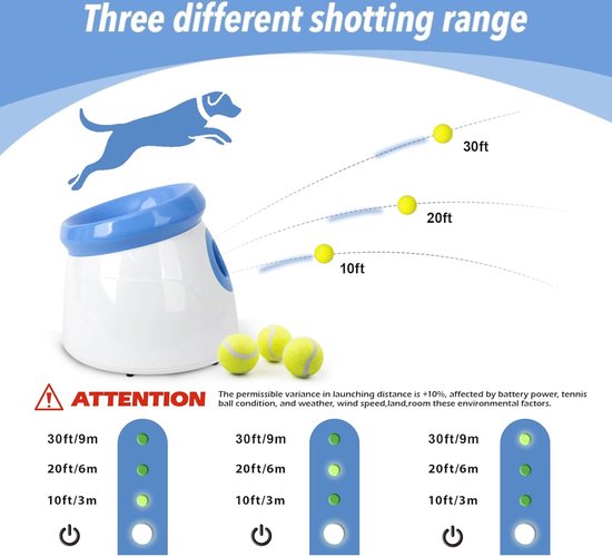 Automatische Hond Launcher Met Oplaadbare Tennisbal - Interactief Spee Voor Honden En Katten