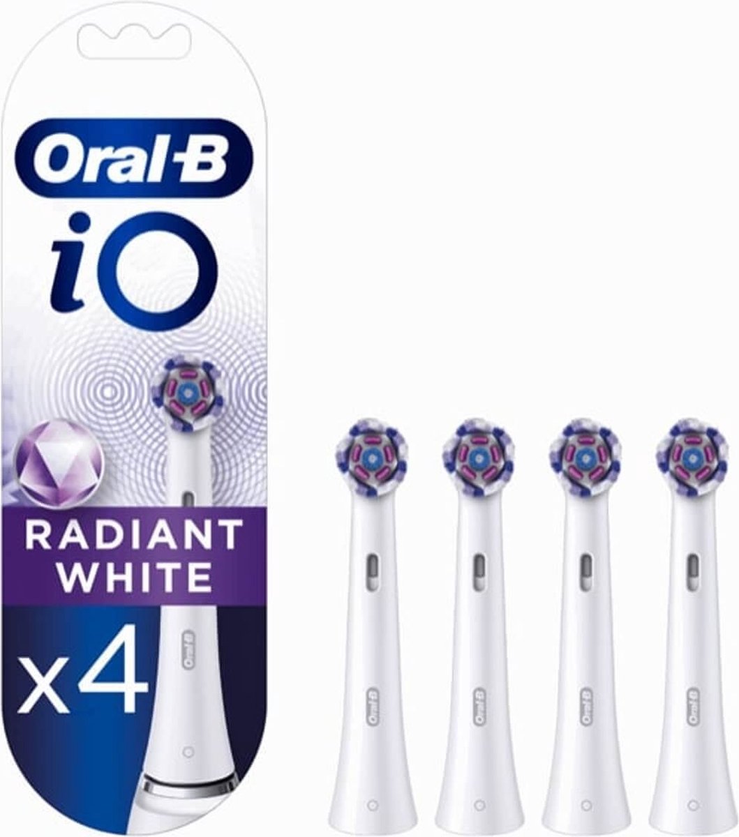 Oral-B iO Radiant White - Opzetborstels - 4 Stuks