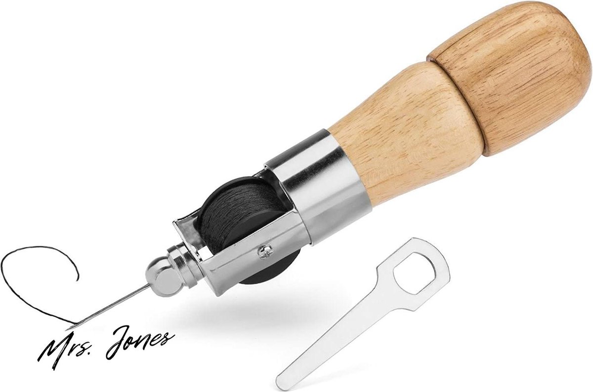 Mrs. Jones Automatic Awl Sewing Fabriek Handgemaakte DIY Tool Lockpoint Kit Schoen Reparatie Canvas Leer Naaien Primer Automat Craft Handgemaakt Ambachtelijk Gereedschap .