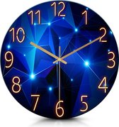 OCEST lichtgevende wandklok voor slaapkamer, 30,5 cm stille batterij-aangedreven binnenklokken voor woonkamer keuken, grote weergave gloeiend in het donker nachtlicht voor kinderen jongens verjaardag