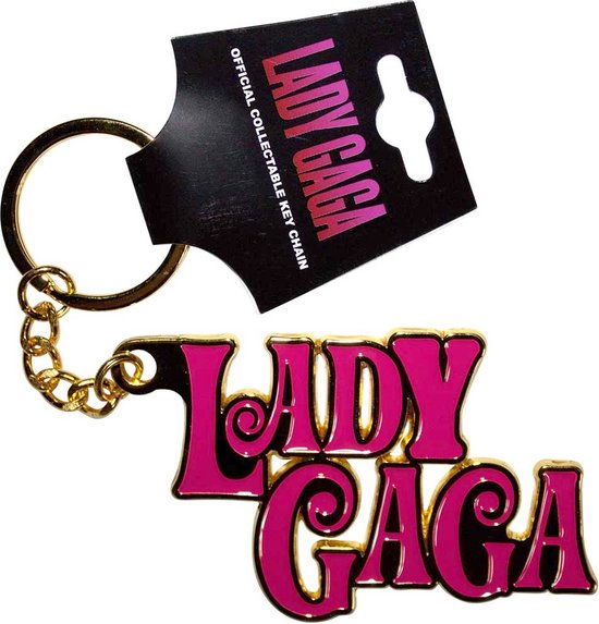 Lady Gaga - Swirly Logo Sleutelhanger - Roze