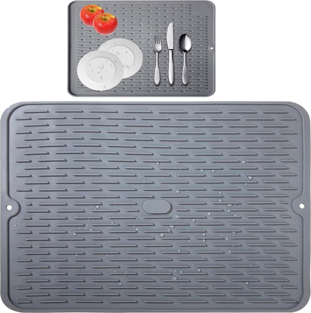 Mmgoqqtii - Waterfilterkussen-grijs-45*40cm recht patroon