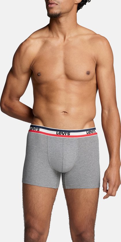 Lot de 2 shorts longs et boxers Levi's Blauw/ Grijs Katoen S