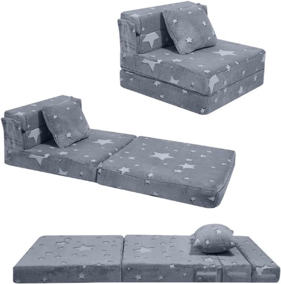 YOTATING Kinderslaapbank, Peuter Vloer Matras Glow in The Dark, Baby