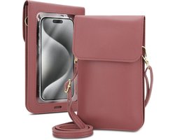 Mobielhoesje geschikt voor HTC WILDFIRE in ROZE Etui Case Cover Handtas voor dames