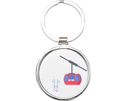Akyol - ski Sleutelhanger - Wintersport - skiers - skien - wintersporten - sporten - sport - snowboarden - wintervakantie - snowboard - ski's - piste - extreme sport - apres ski - 4 x 7,5 CM