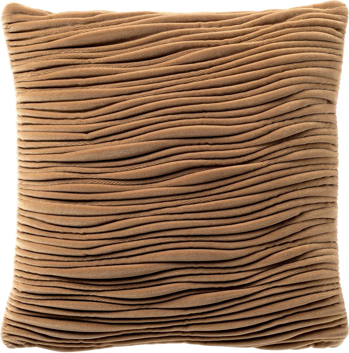 Hoii DAVIDE | sierkussen 43x43 cm | Natural | bruin | Hoii | met duurzame kussenvulling Beige