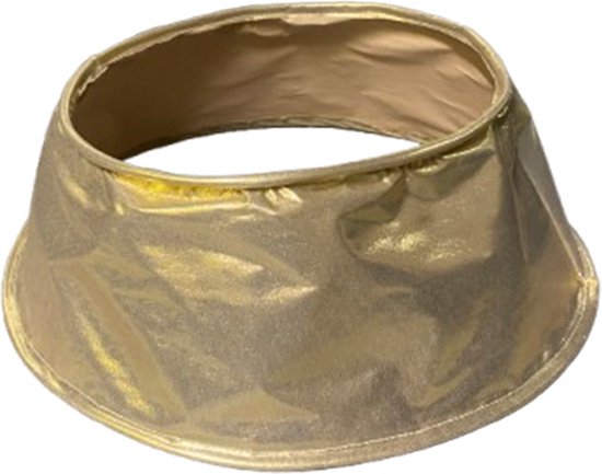 Luxe Glimmend Kerstboomrok GOLD - Goud - Polyester - Kerstboom Mand - Polyester - 25 x 60 x 40 cm