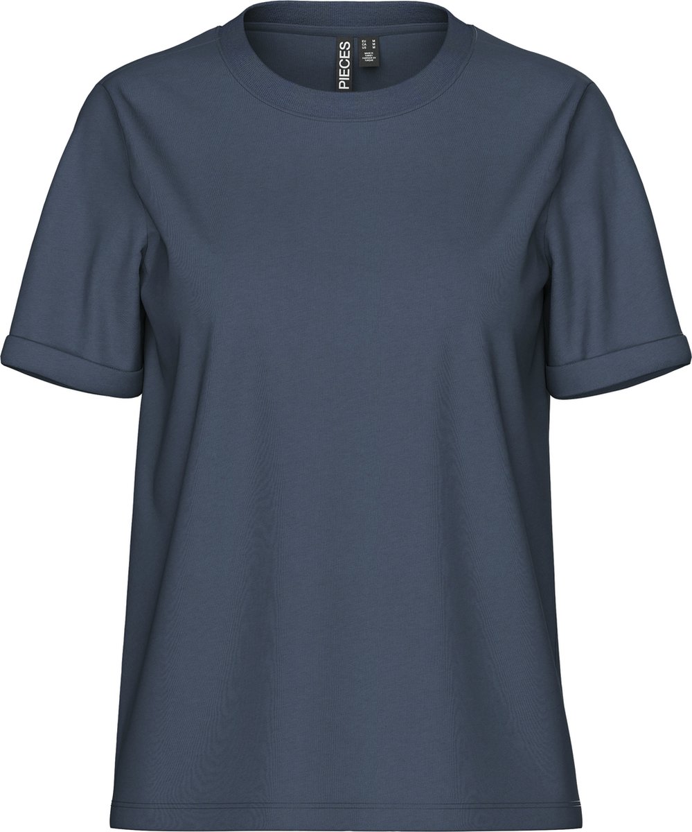PIECES - PCRIA SS FOLD UP SOLID TEE JRS NOOS BC - Dames - T-shirts