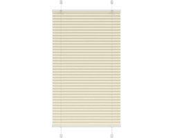 vidaXL - Plissé - rolgordijn - 75x150 - cm - stofbreedte - 74,4 - cm - polyester - crème
