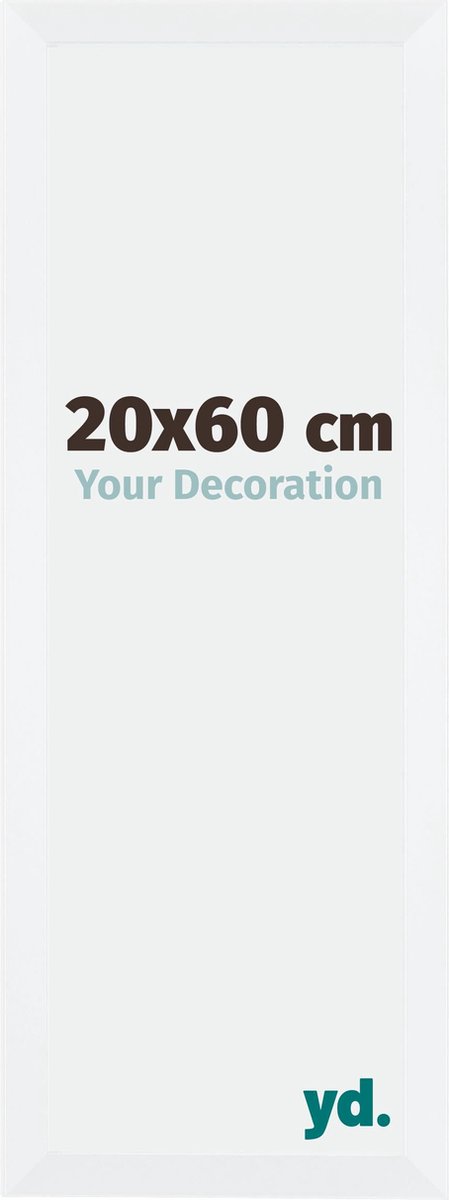 yd. Your Decoration - Fotolijst 20x60 cm - MDF - Wit Mat - Catania