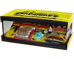 Zoo Med Creatures Den Low Profile Starter Kit - Terrarium Voor Vogelspinnen, Schorpioenen en Insecten - 52x27x20,3cm