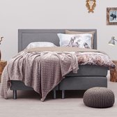 Buckley boxspringset 140x200 cm (Grijs)