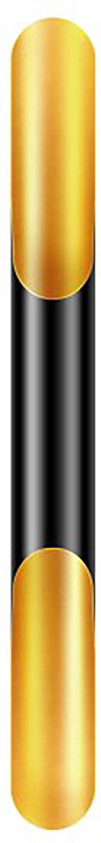 LED Wandlamp - Wandverlichting - Igia Hataki Up and Down - E27 Fitting - 2-lichts - Rond - Mat Zwart/Goud - Aluminium