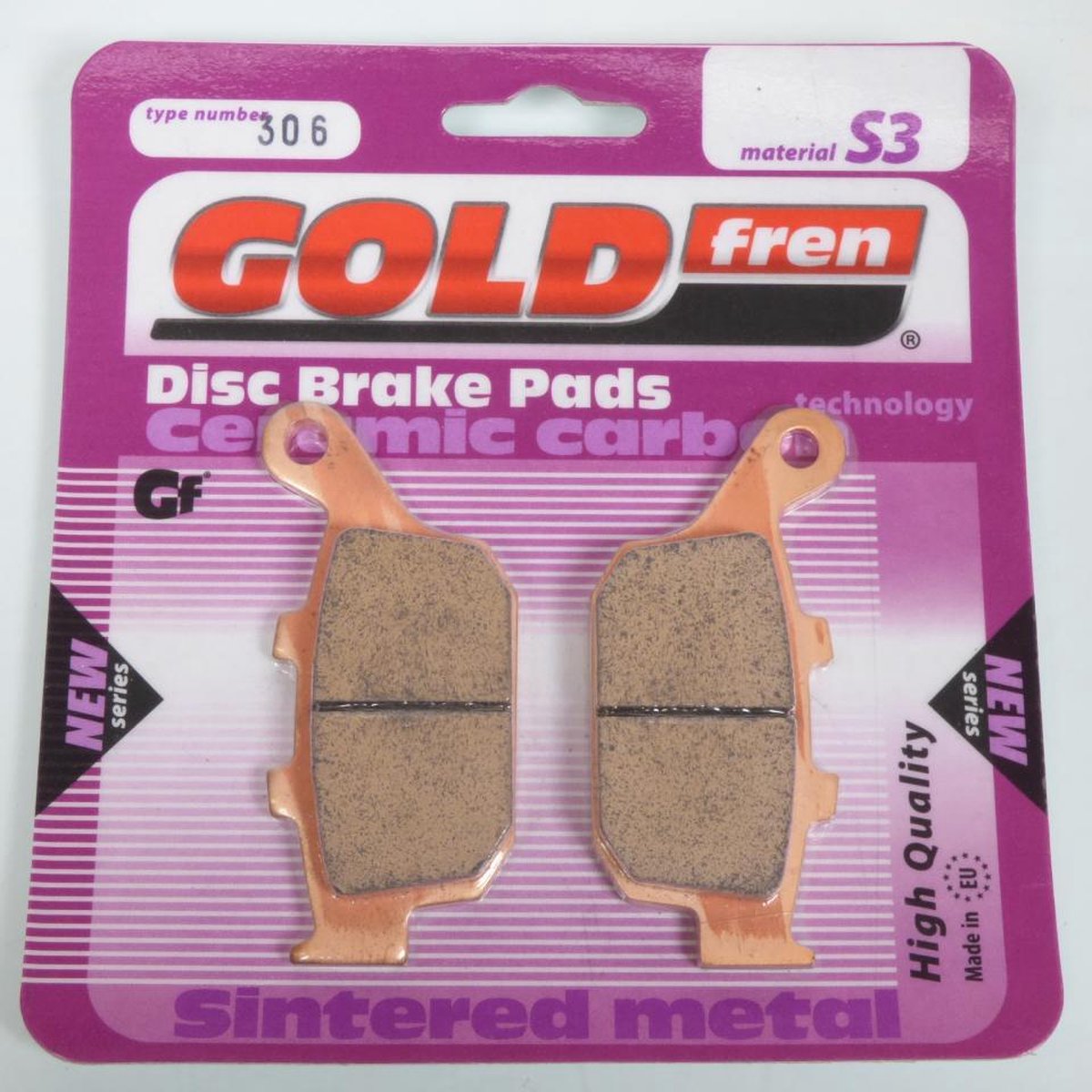 Gold Fren remblok voor tweewielers Suzuki 650 SFV Gladius 2009 tot 2015 ARD / K9/L0/L1/L2/L3/L4/L5 nieuw